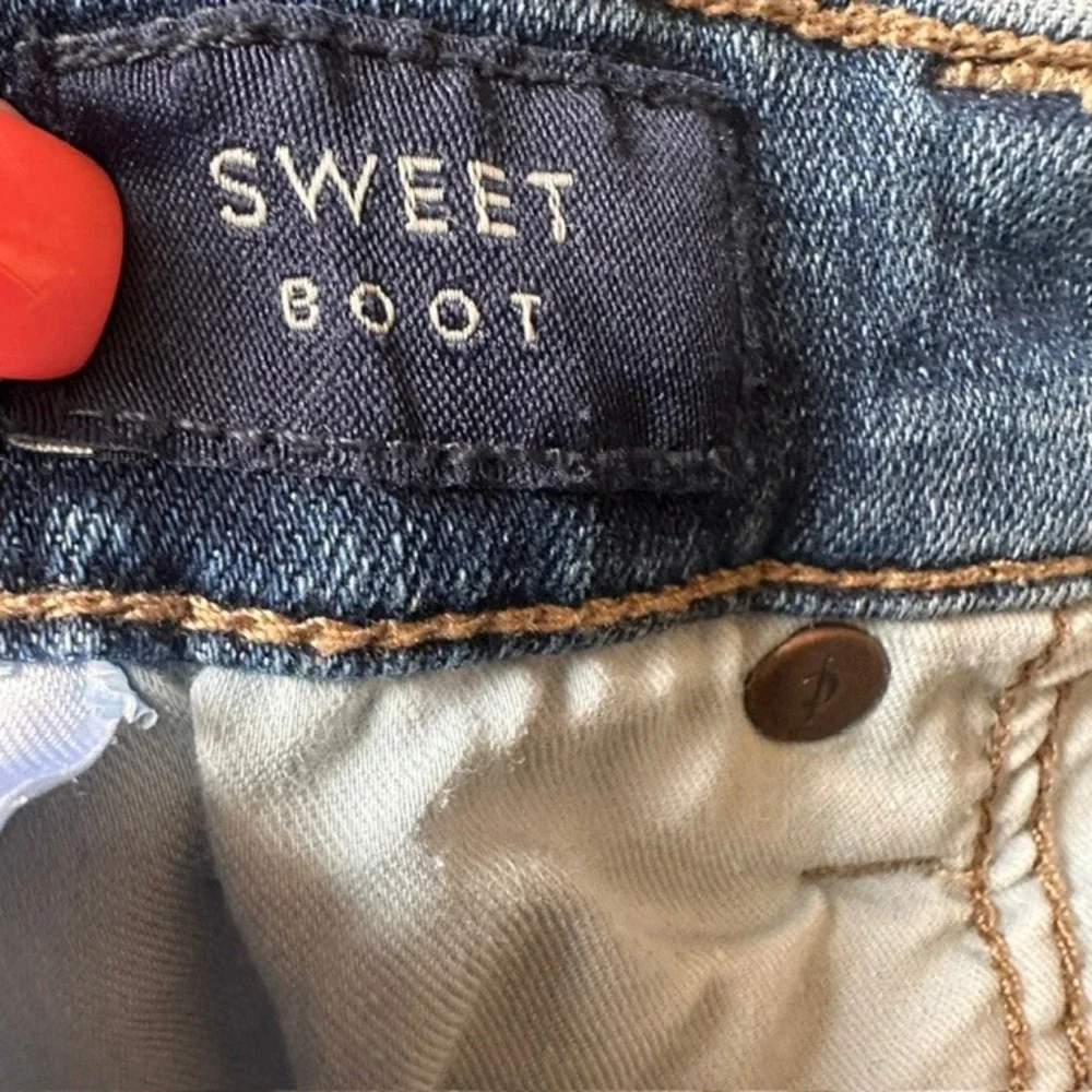 Lucky Brand Women's Sweet Boot Ankle Denim Blue Stretch Jeans 6/28‎